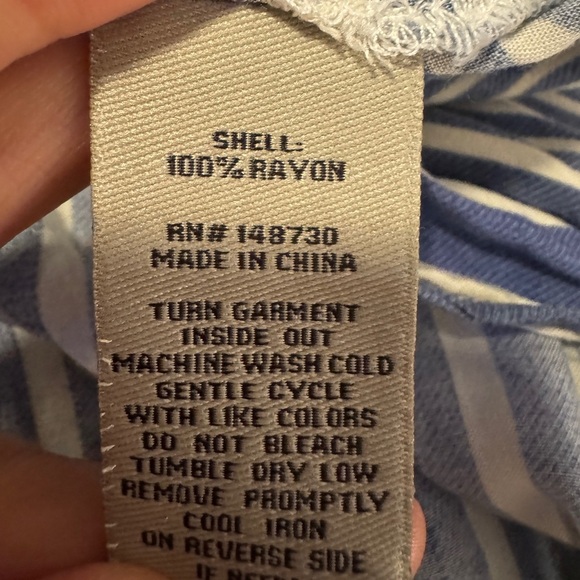 ECI Navy and White Striped Maxi Dress - Picture 4 of 7